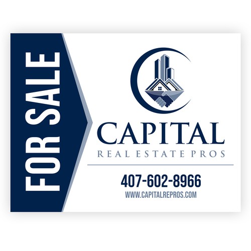 Sale design with the title 'Real Estate For Sale Sign'