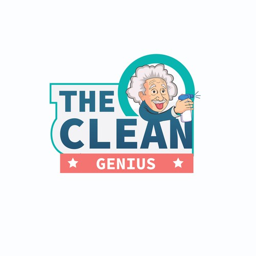 Genius logo with the title 'The Clean Genius Logo'
