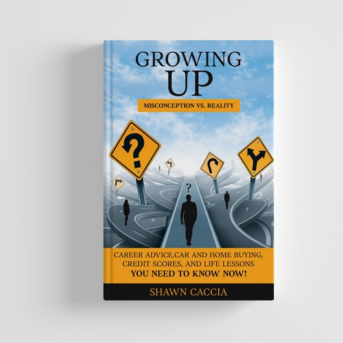 Score design with the title 'Life Lessons and Advice Guaranteed Payout Book Cover'