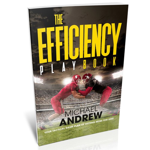 Sports book cover with the title 'THE EFFICIENCY PLAYBOOK'