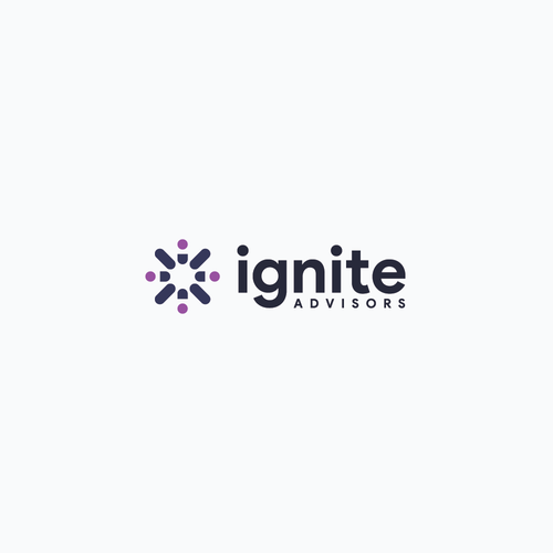 Spark logo with the title 'Ignite Advisors - Logo Concept'