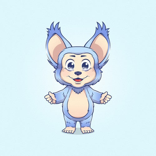 Doll design with the title 'Doll Charm for a Purse Sketch'