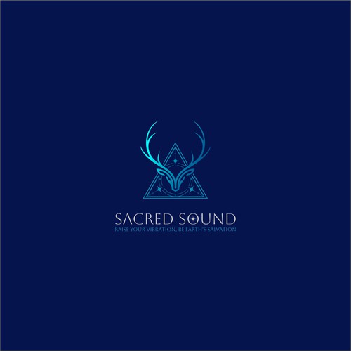 Musician logo with the title 'Sacred Sound'