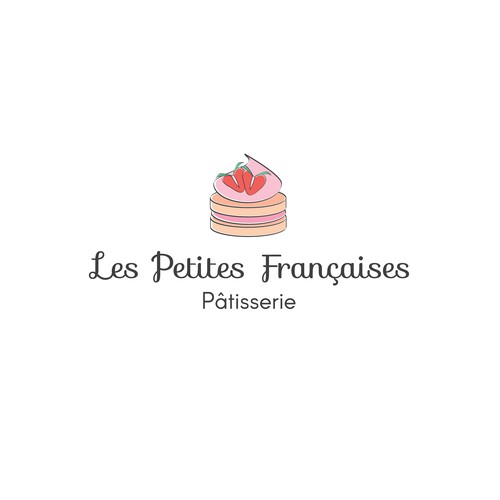 Pastry logo with the title 'Logo for a French bakery'