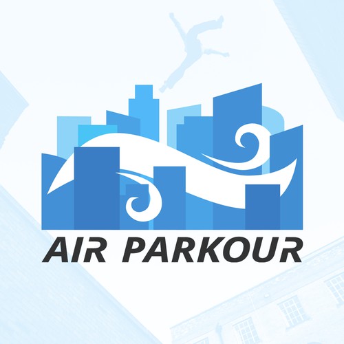Air logo with the title 'Logo concept for freerun\parkour movement'