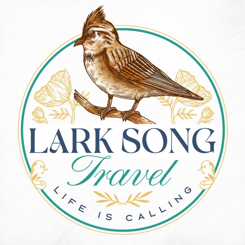 Branch logo with the title 'Lark Song Travel'