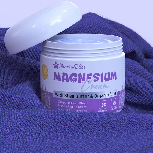 Purple packaging with the title 'Loud and Fun Cosmetic Label'