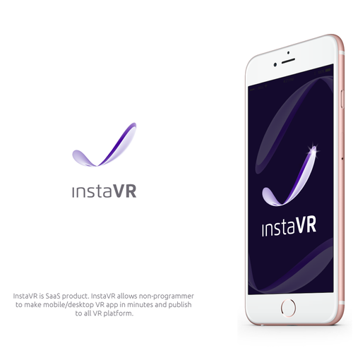 VR logo with the title 'Logo for a VR app company'