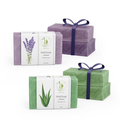 Soap label with the title 'Elegant soap label for women'