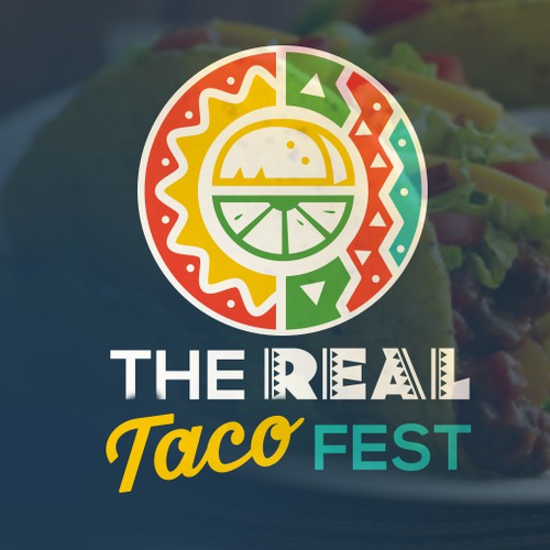 Festival logo with the title 'Modern Logo for a taco festival '