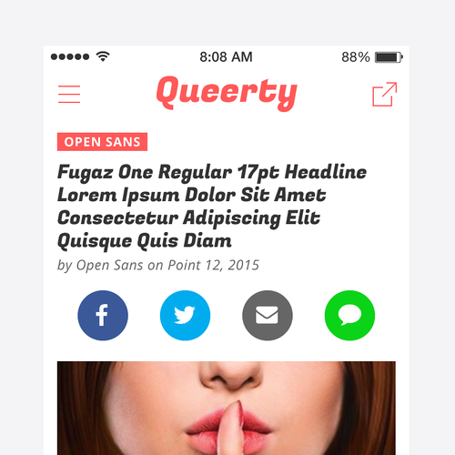 News design with the title 'News Portal App Concept'
