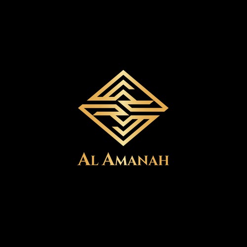 Illustrator design with the title 'Al Amanah Logo'