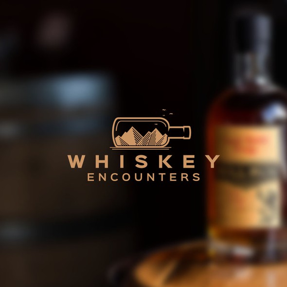 Bourbon logo with the title 'Logo for Whiskey Encounters'