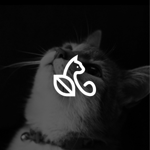 Holistic logo with the title 'Pet products logo focused on natural and holistic ingredients'