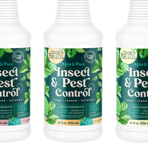 Pest control design with the title 'Label design for Insect & Pest Control'