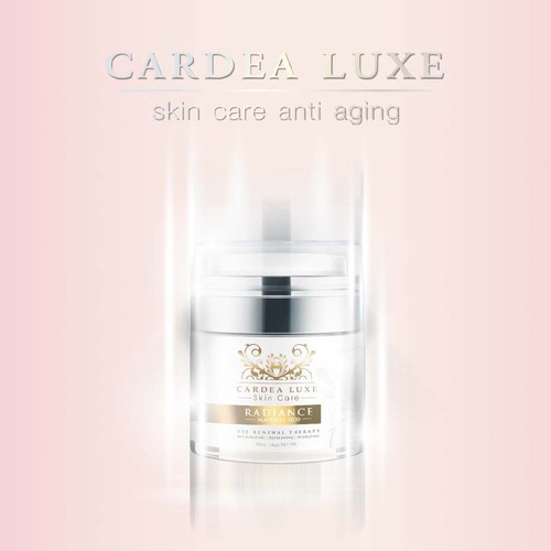 Light artwork with the title 'Cardea Luxe Skin Care'