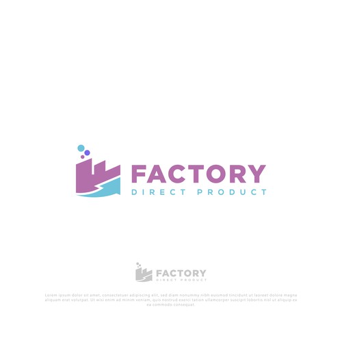 Factory logo with the title 'FACTORY DIRECT PRODUCT'