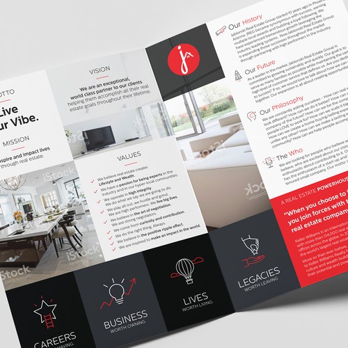 Outstanding design with the title 'Live Your Vibe'