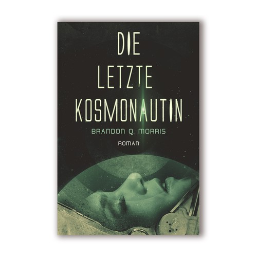 Space design with the title 'Die letzte Kosmonautin'