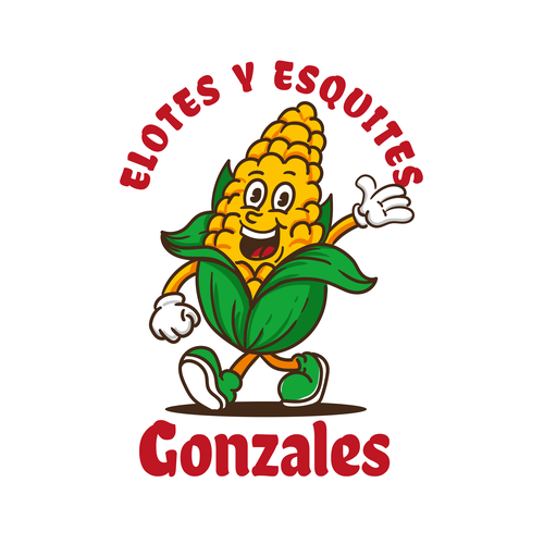 Beverage logo with the title 'mascot logo for Elotes Y Esquites Conzales'