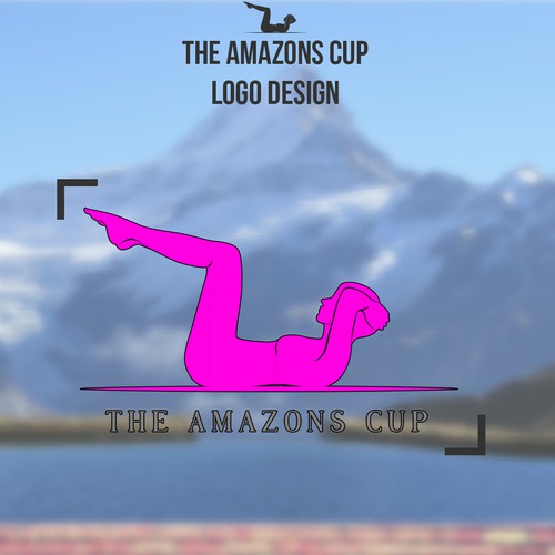 Competition logo with the title 'Logo for The Amazons Cup'