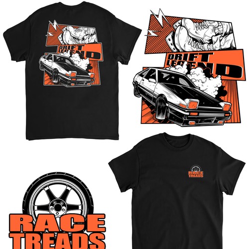 Racing t-shirt with the title 'drift legend'