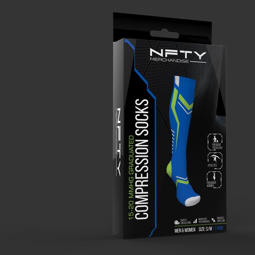 Fitness packaging with the title 'Futuristic Sports Packaging'