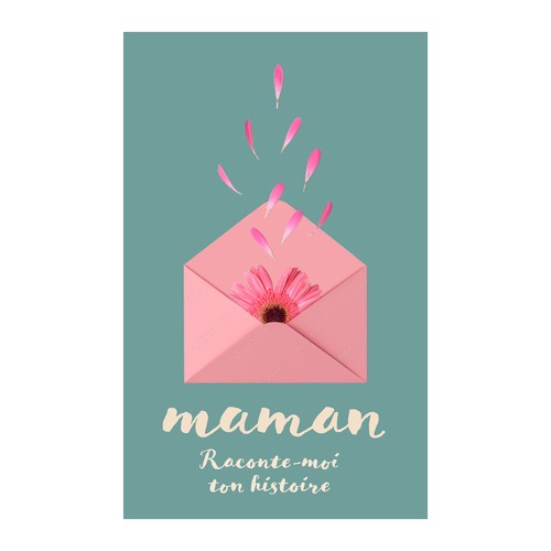 Flower book cover with the title 'Book cover'