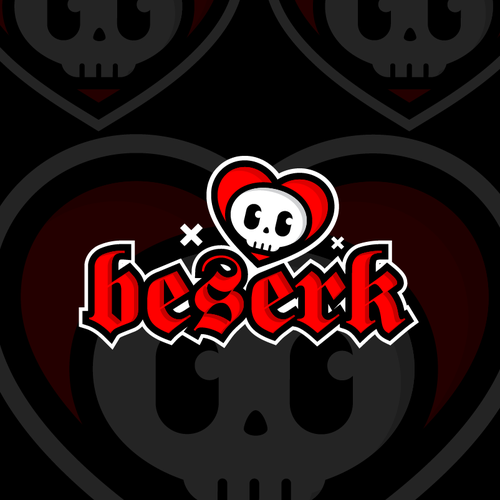 Gothic design with the title 'Beserk logo concept.'