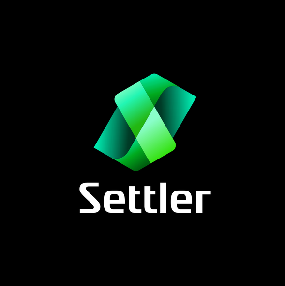 3d hexagon logo with the title 'Settler'