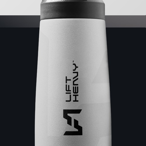 Fitness logo with the title 'Lift Heavy'