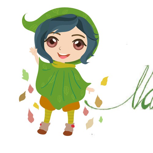 Chibi design with the title 'Character little gnome design'