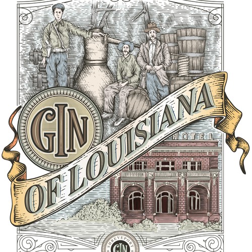 Speakeasy logo with the title 'Standard Gin of Louisiana'