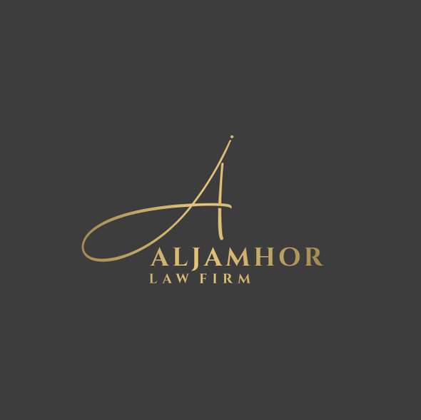 Gold logo with the title 'ALJAMHOR'