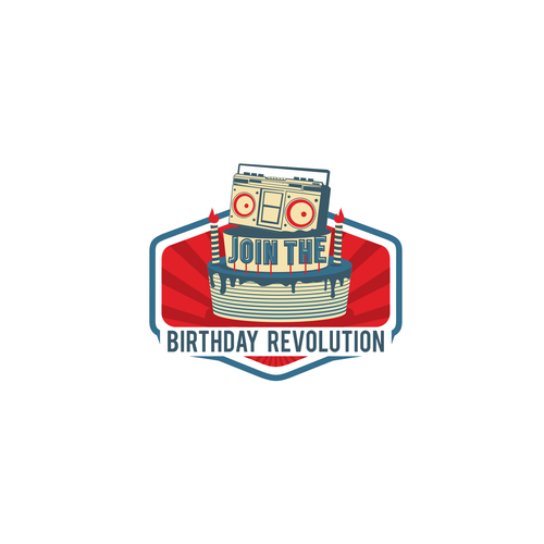 Birthday design with the title 'Help us create a campaign to change Birthdays forever.  Join The Birthday Revolution!'
