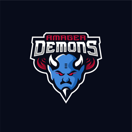 Demon logo with the title 'AMAGER DEMON'