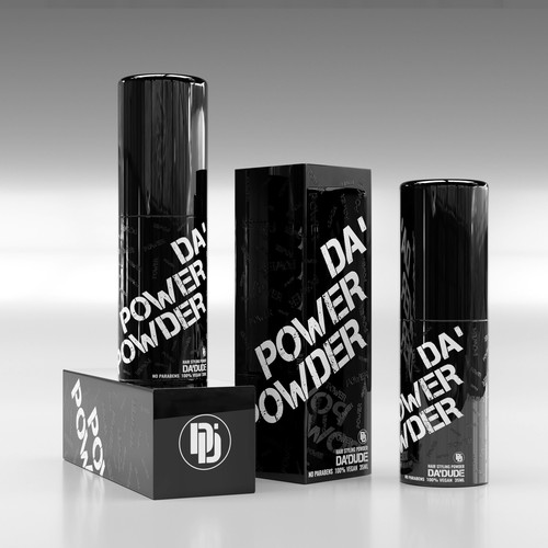 Mockup packaging with the title 'label for hair styling product '