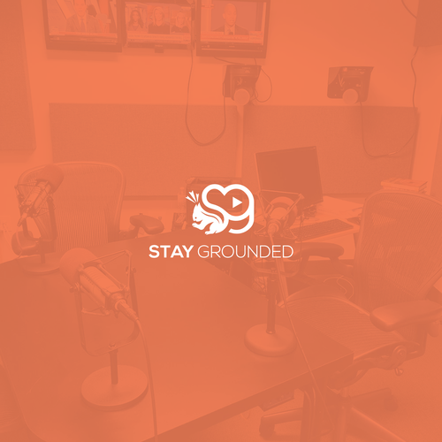 Entertainment brand with the title 'Stay Grounded logo Design for a podcast company'