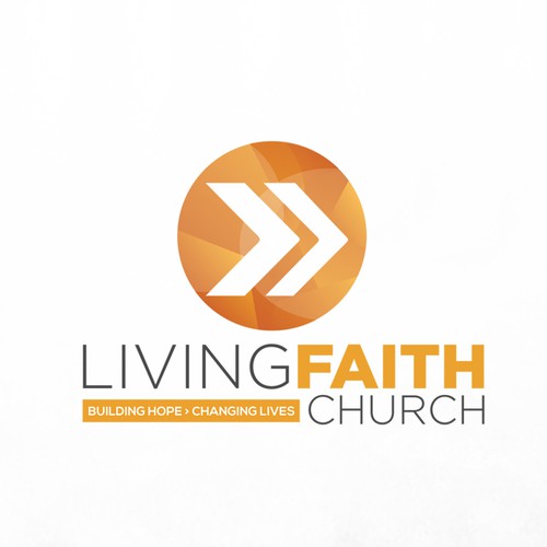 Letterhead brand with the title 'Living Faith Church'