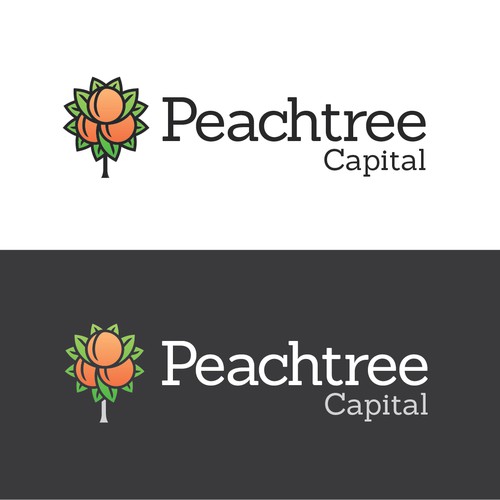 Peach design with the title 'Peachtree Branding Campaign'
