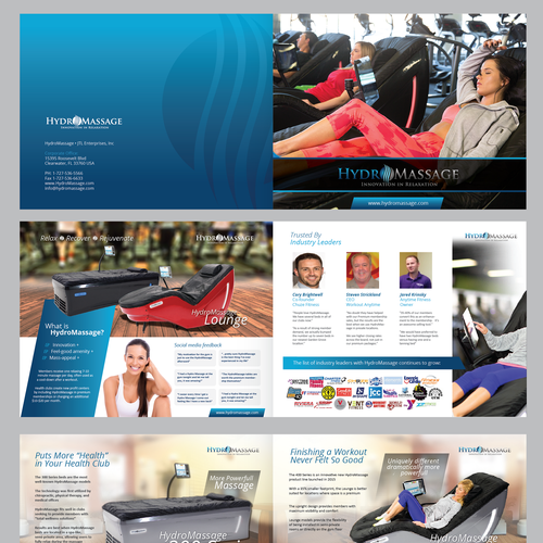 Massage design with the title 'Booklet for hydro massage '