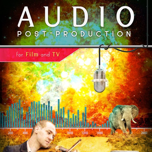 Explosion design with the title 'Audio Engineering Book Cover for Berklee Press'