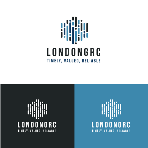 London logo with the title 'Logo Concept for a Cyber Security Company'