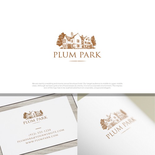 Park design with the title 'Plum Park Hotel'