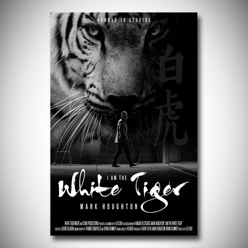 Martial arts design with the title 'I am the White Tiger'