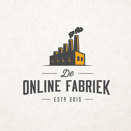 Factory design with the title 'Logo for a Dutch Internet Agency'