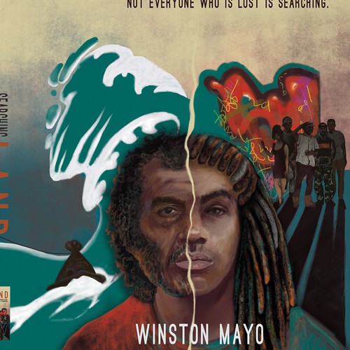 Portrait book cover with the title 'book cover illustration '