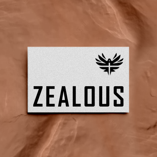 Bald eagle logo with the title 'ZEALOUS'