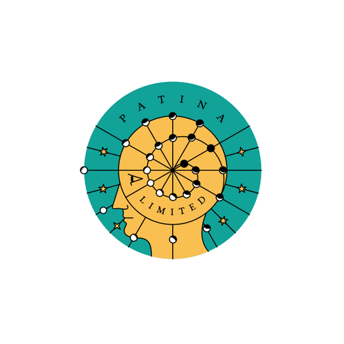 Esoteric design with the title 'Logo for Sale! Unused proposal for Patina Limited. Text can be changed later.'