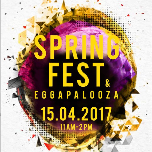 Easter design with the title 'Easter Modern Flyer'